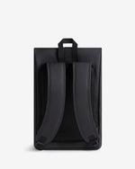 Unisex Black Pentallen Roll Top Clip Backpack