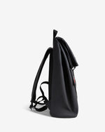 Unisex Black Pentallen Roll Top Clip Backpack