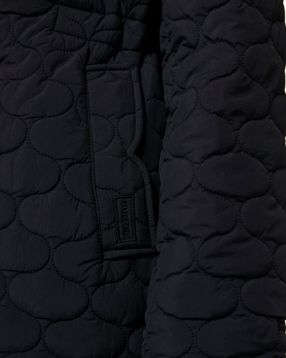 Women's Black Somerset Quilted Overcoat