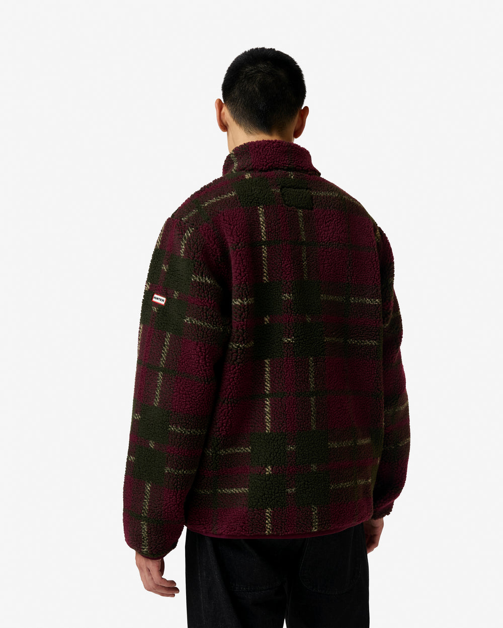 Men's Tartan Borg Fleece Jacket