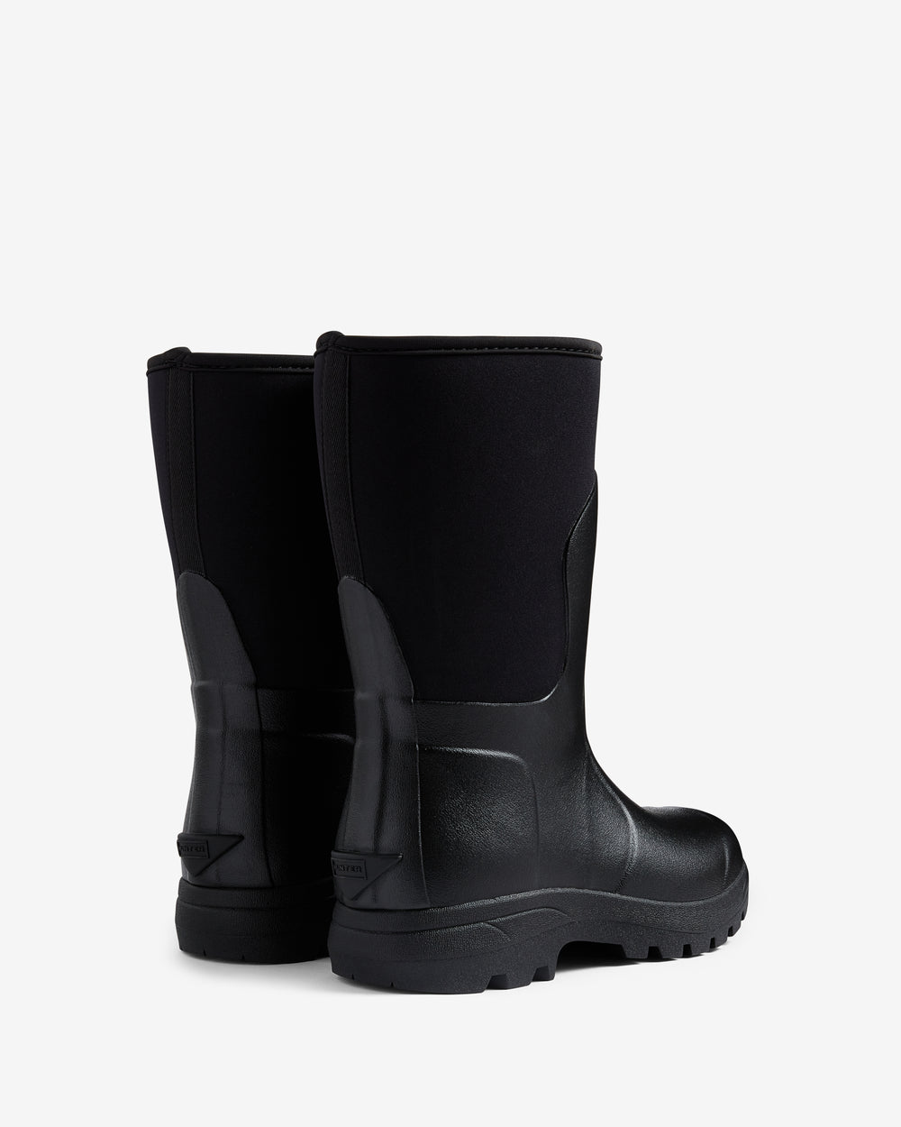 Displays a pair of the Balmoral 'Hunter' branded Unisex Neoprene Short Boots