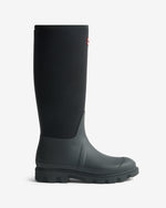 Unisex Black Downpour Neoprene Leg Wellington Boot