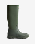 Unisex Dark Olive Downpour Neoprene Leg Wellington Boot