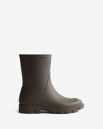 Unisex Chocolate Brown Downpour Short Wellington Boot