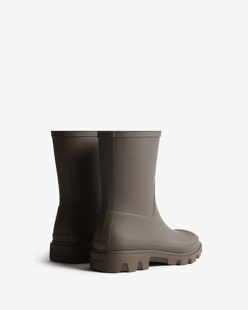 Unisex Chocolate Brown Downpour Short Wellington Boot