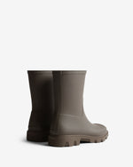 Unisex Chocolate Brown Downpour Short Wellington Boot