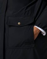 Women's Black Victoria Originals Long Quilted Jacket