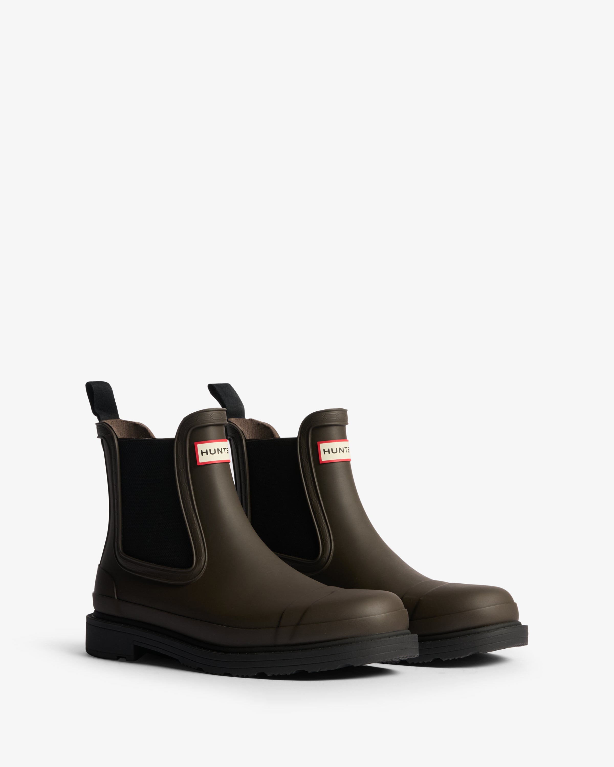 靴 HUNTER UK6 WOMENS COMMANDO CHELSEA BOOT Hunter Women's Commando Cast Chelsea Rain Boots WFS1018RMA