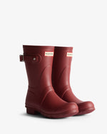 Women's Tri-Colour Logo Backstrap Short Wellington Boots
