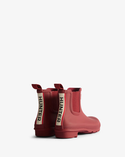 Women's Original Chelsea Hunter Tri Colour Logo Backstrap Boots