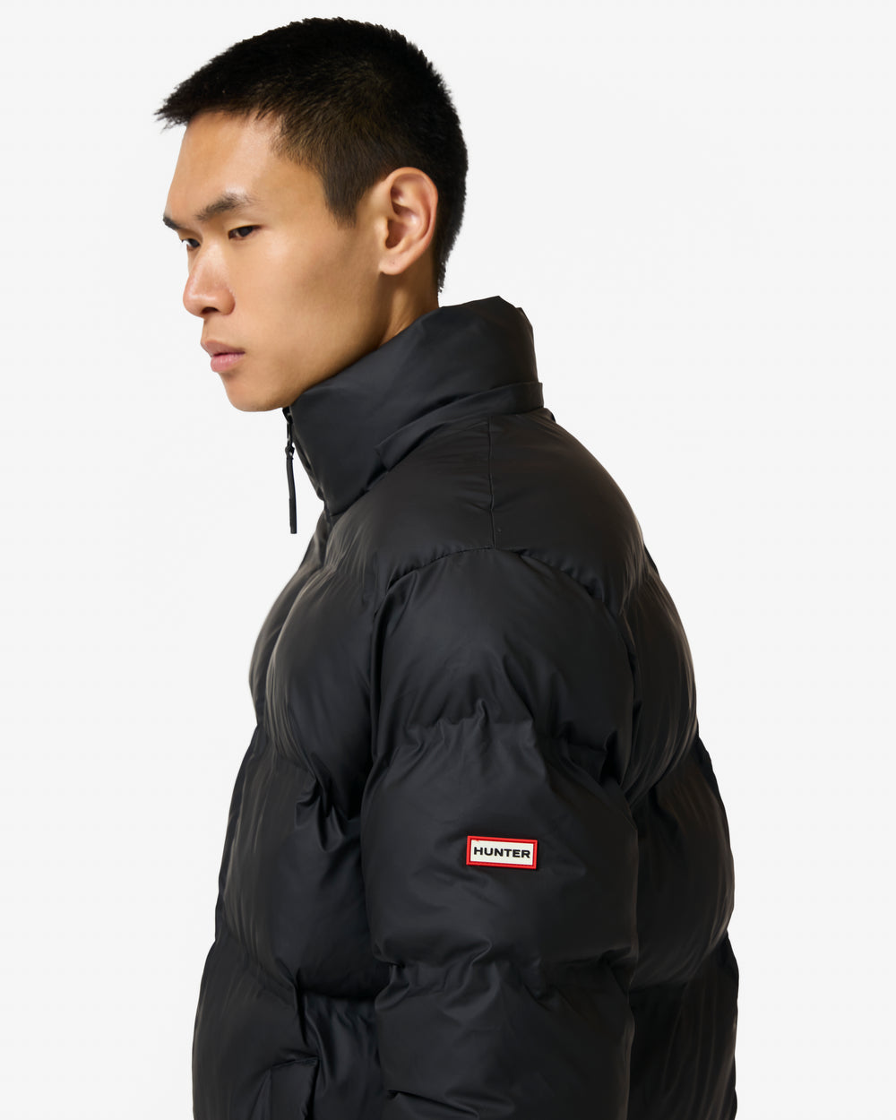 Men's Black Elements Wiley Sonic Welded Pu Puffer Jacket