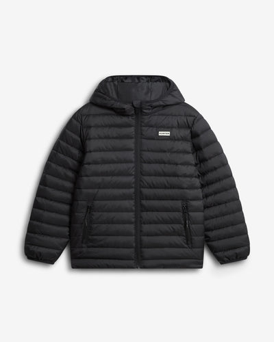 Kids Black Winifred Insulated Hooded Jacket