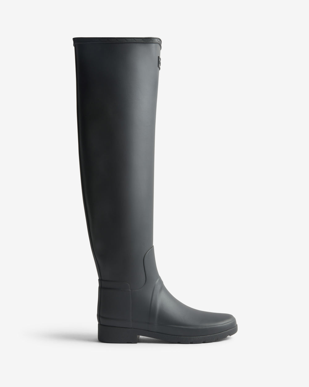 Women's Black Refined Over The Knee Wellington Boot