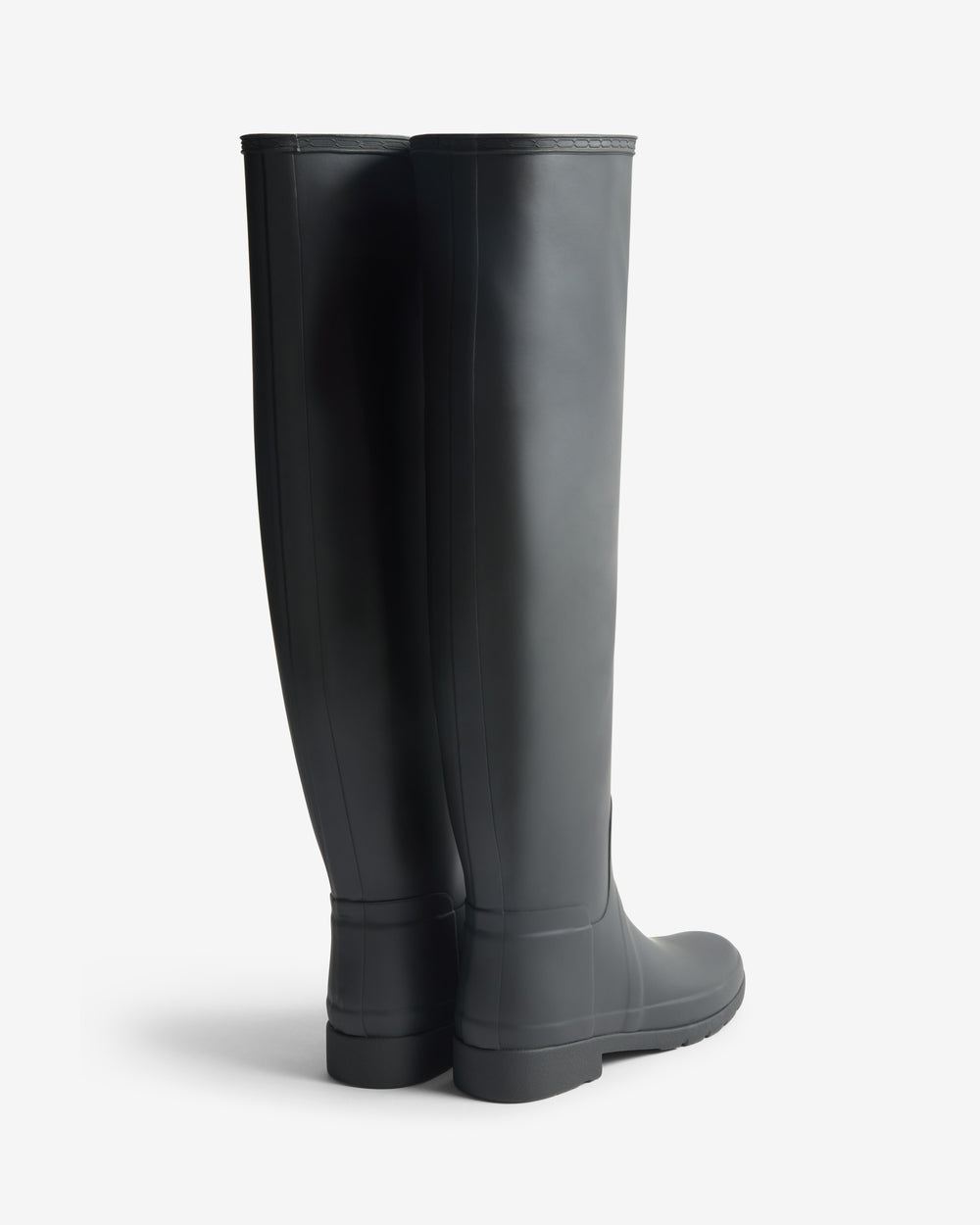 Women's Black Refined Over The Knee Wellington Boot