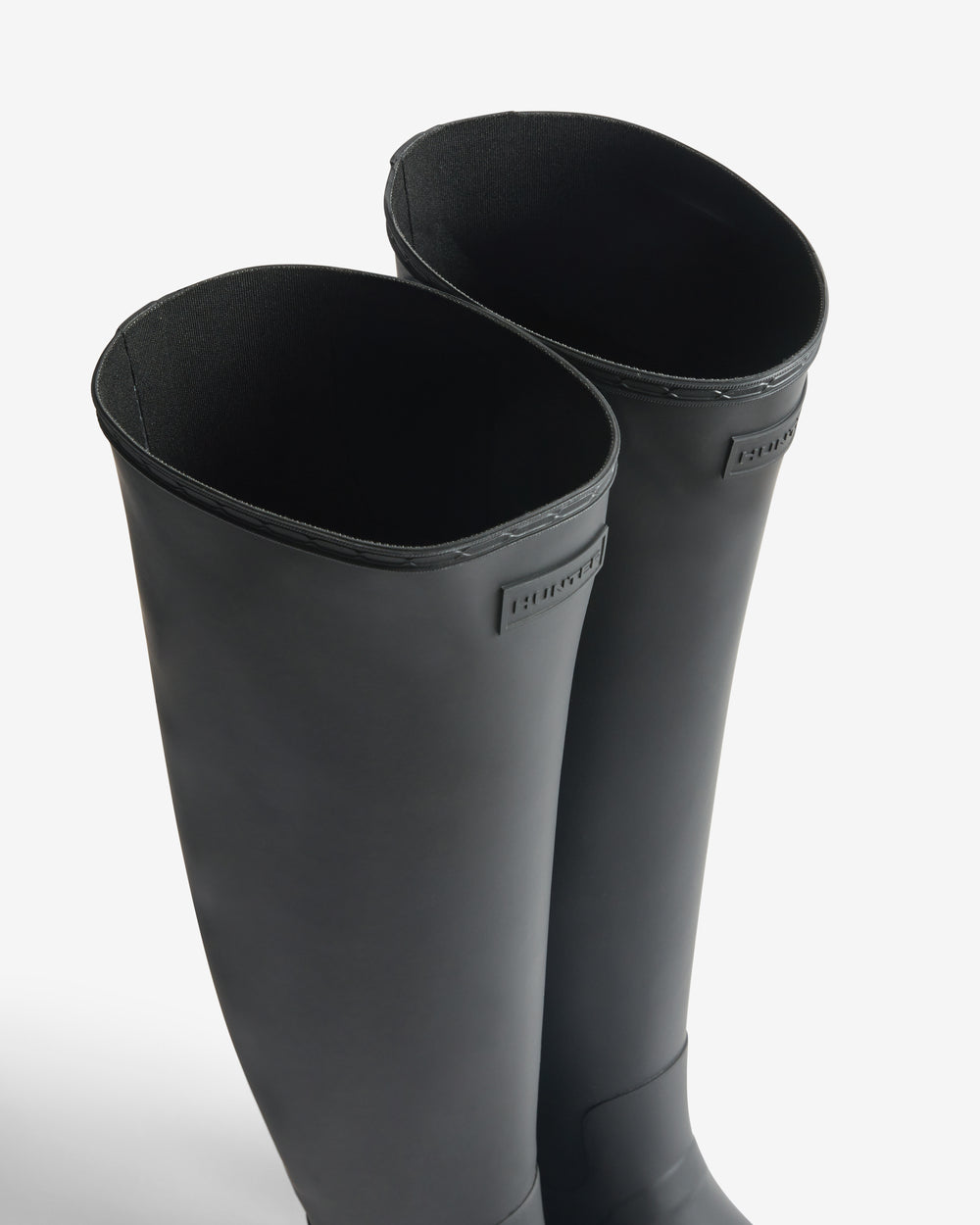 Women's Black Refined Over The Knee Wellington Boot