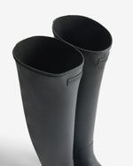 Women's Black Refined Over The Knee Wellington Boot