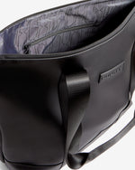 Displays the Black Adair 'Hunter' branded Women's Pu Tote Bag