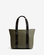 Displays the Kambaba Green 'Hunter' branded Women's Adair Pu Tote Bag