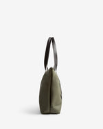Displays the Kambaba Green 'Hunter' branded Women's Adair Pu Tote Bag