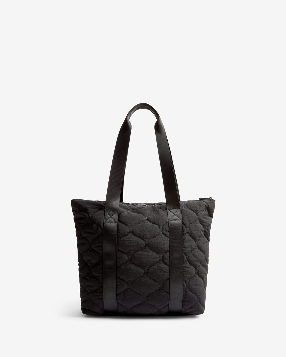 Displays the Black Adair 'Hunter' branded Quilted Tote Bag