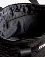 Displays the Black Adair 'Hunter' branded Quilted Tote Bag