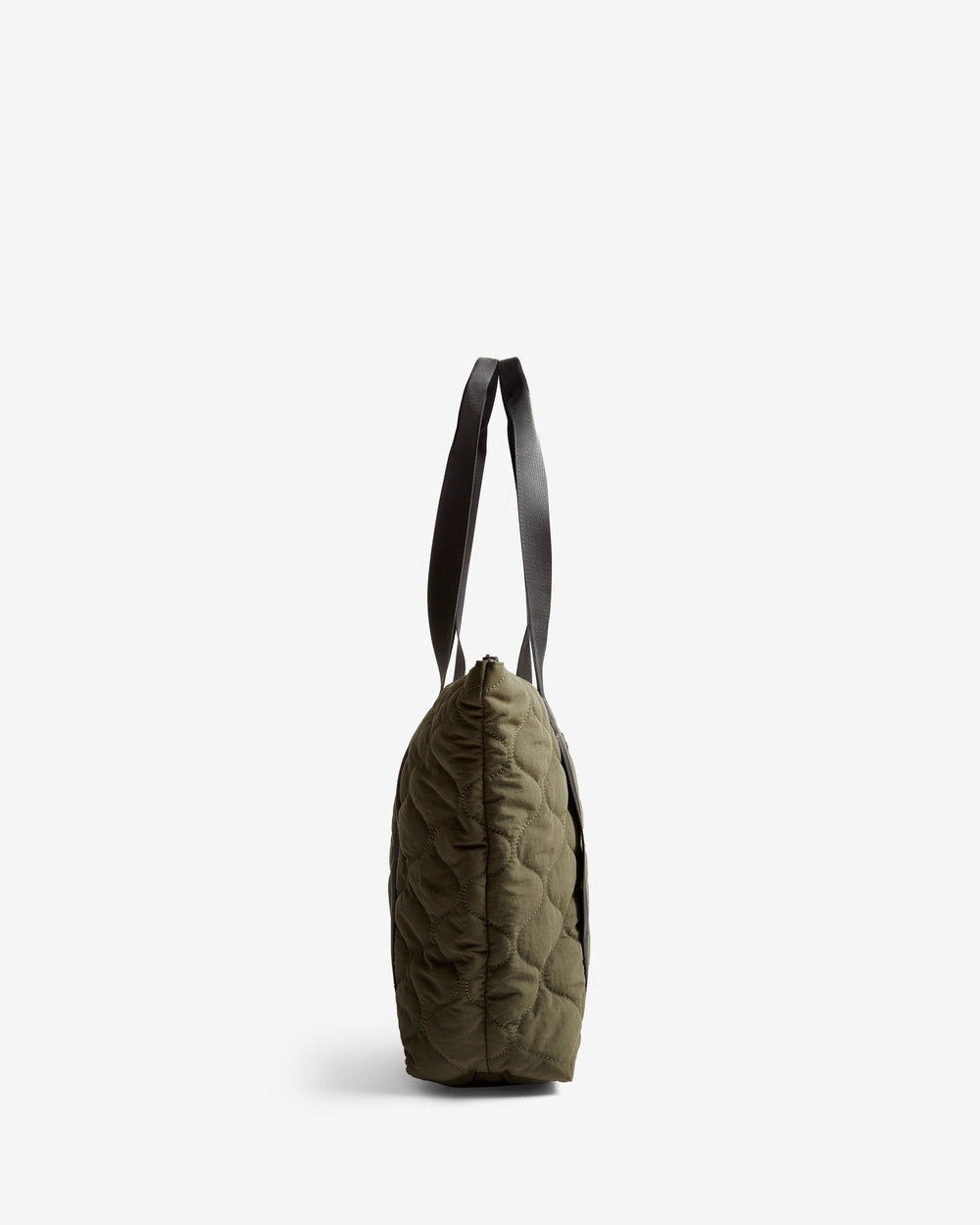 Displays Green Adair 'Hunter' branded Quilted Tote Bag
