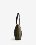 Displays Green Adair 'Hunter' branded Quilted Tote Bag