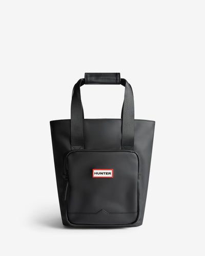 Displays the Darcy Black 'Hunter' branded  Backpack