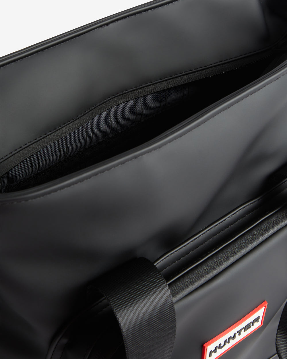 Displays the Darcy Black 'Hunter' branded  Backpack