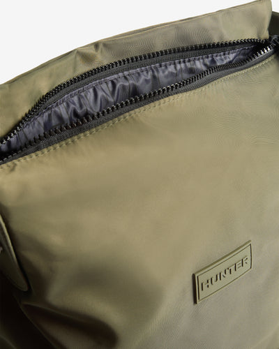 Displays the Kambaba Harlow 'Hunter' branded Women's Topclip Backpack