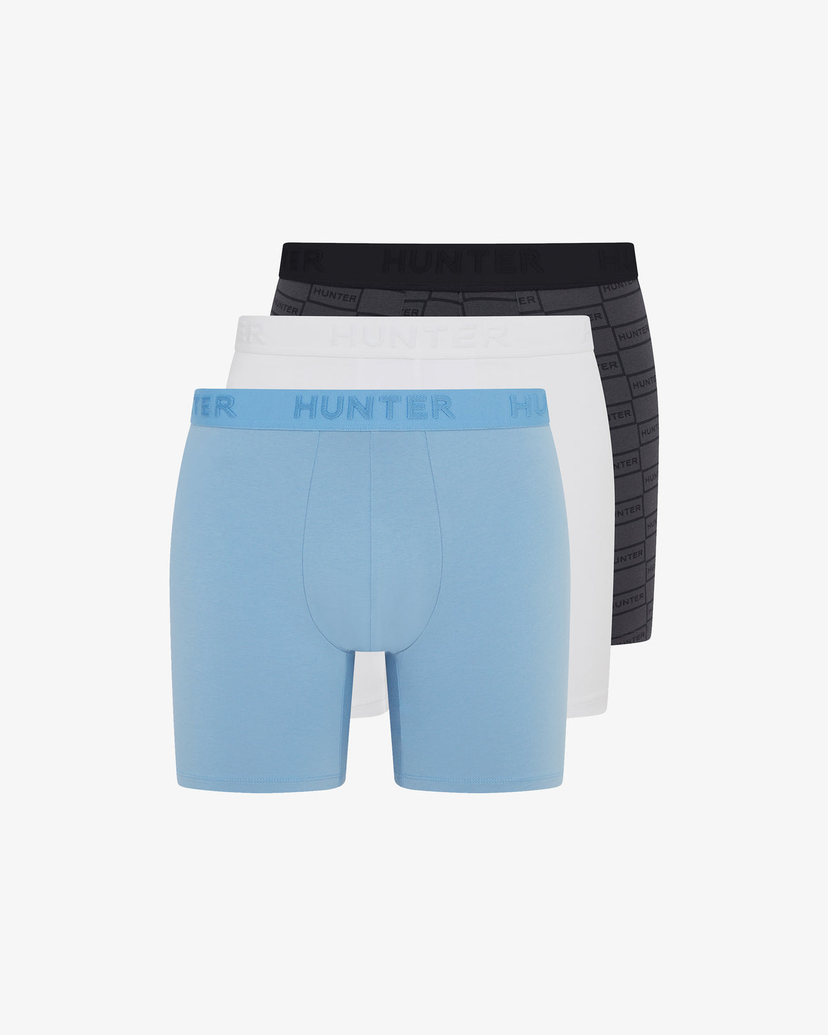 3 Pack Embossed Boxer Shorts