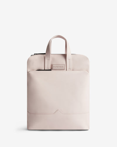 Displays the Cream Islay 'Hunter' branded Pu Commuter Backpack