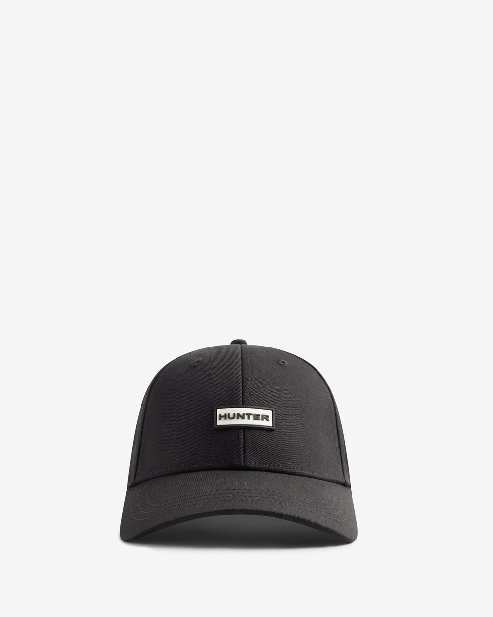 Displays the Black 'Hunter' branded Kester 2.0 Cotton Twill Cap