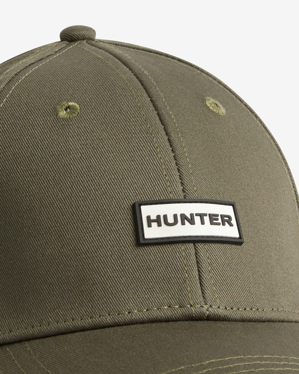 Displays the Green Kester 'Hunter' branded 2.0 Cotton Twill Cap