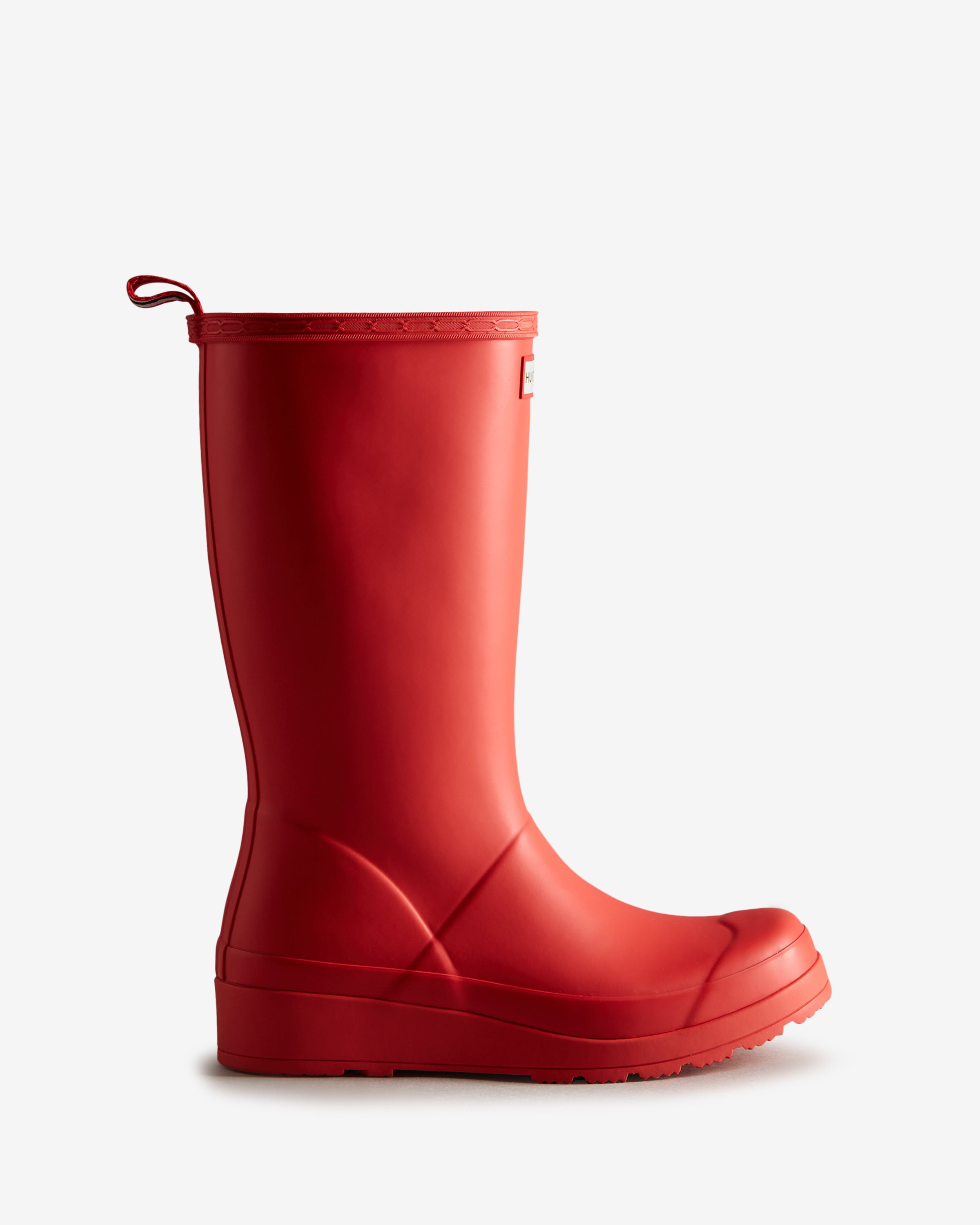 Red hunter boots sale wide calf