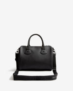 Displays the black 'Hunter' branded Women's Black Quinn City Hand Bag