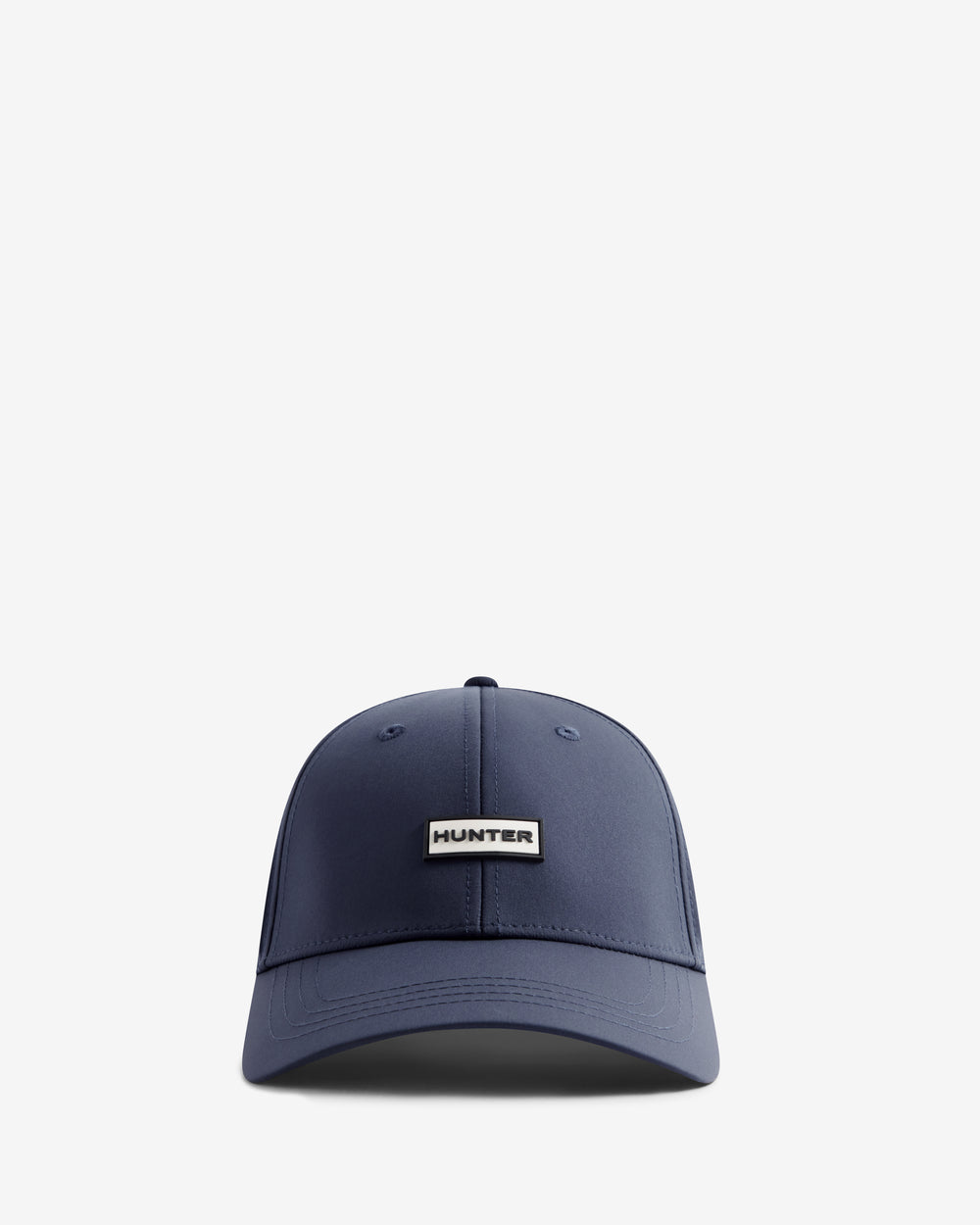 Displays the Navy 'Hunter' branded Storm Cap