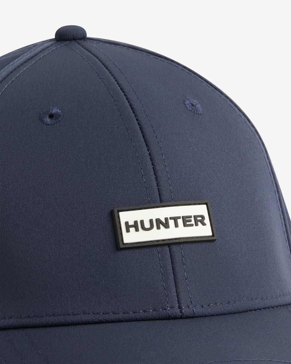Displays the Navy 'Hunter' branded Storm Cap